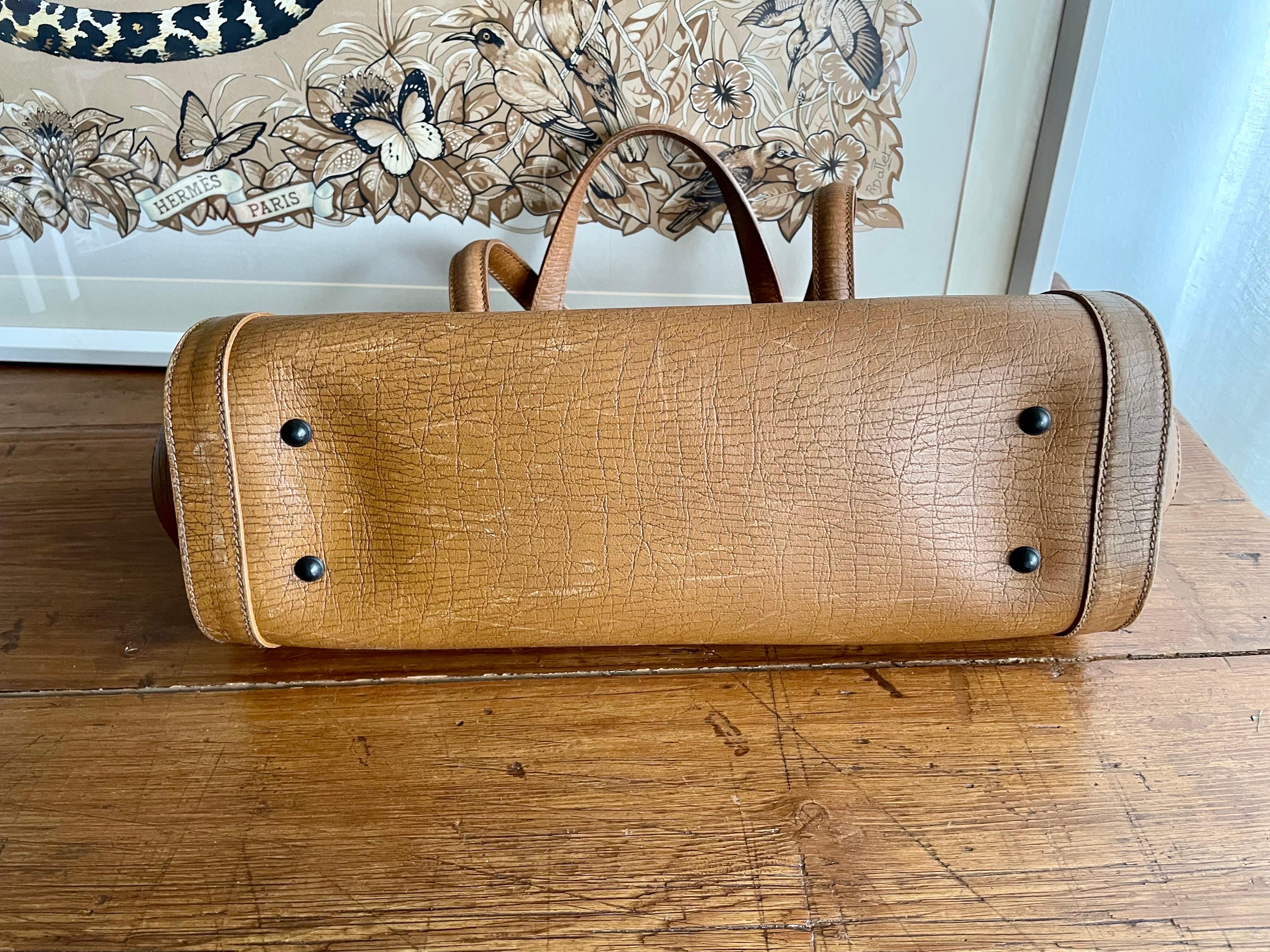 Brown Vintage Gucci bamboo bag.