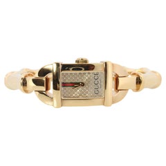 Reloj Vintage GUCCI Bangle 6800L Reloj de pulsera Gucci Ladies Bangle Bamboo Tono Dorado