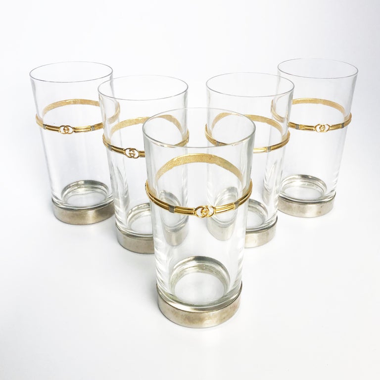 vintage gucci drinking glasses