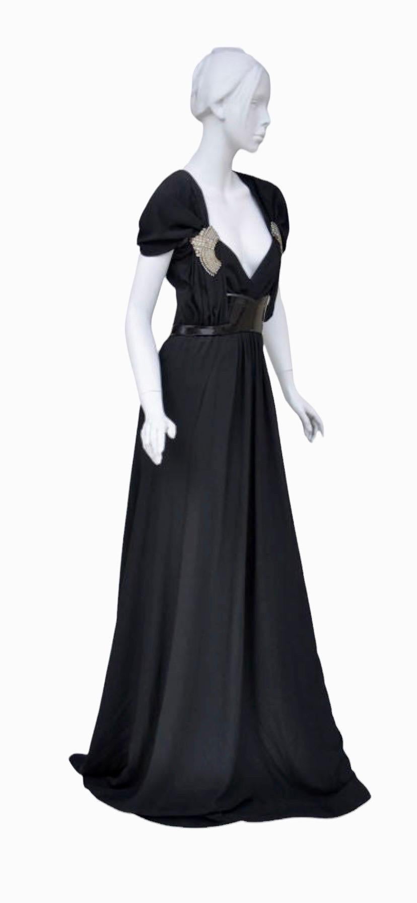 gucci black gown