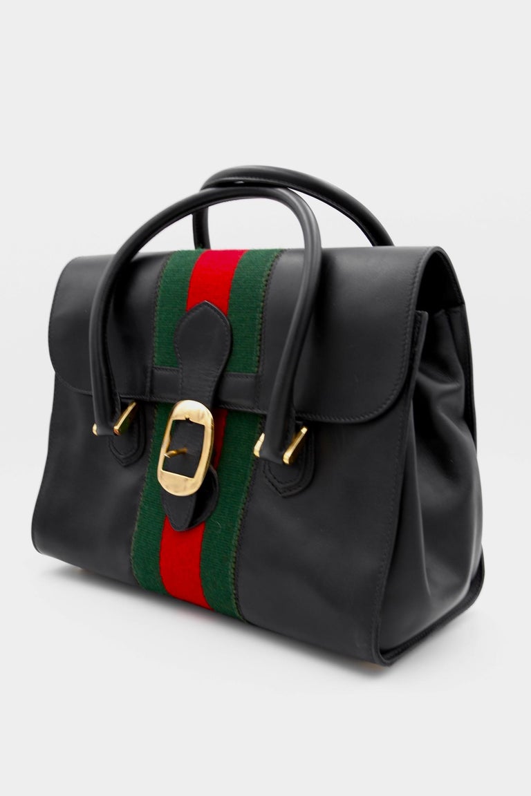 1278. Gucci Vintage Black Speedy Doctor Bag - February 2015 - ASPIRE  AUCTIONS