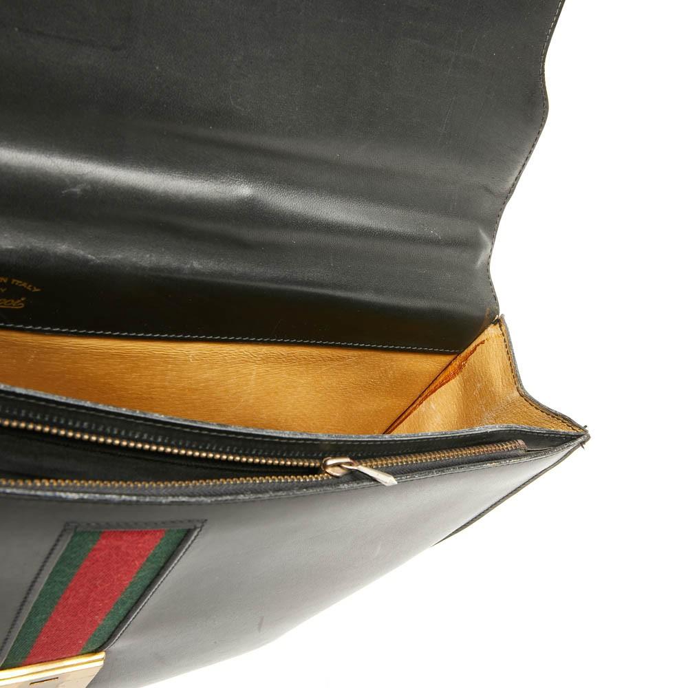 Vintage Gucci Black School Bag  8