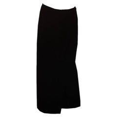 Vintage Gucci Black Silk Skirt