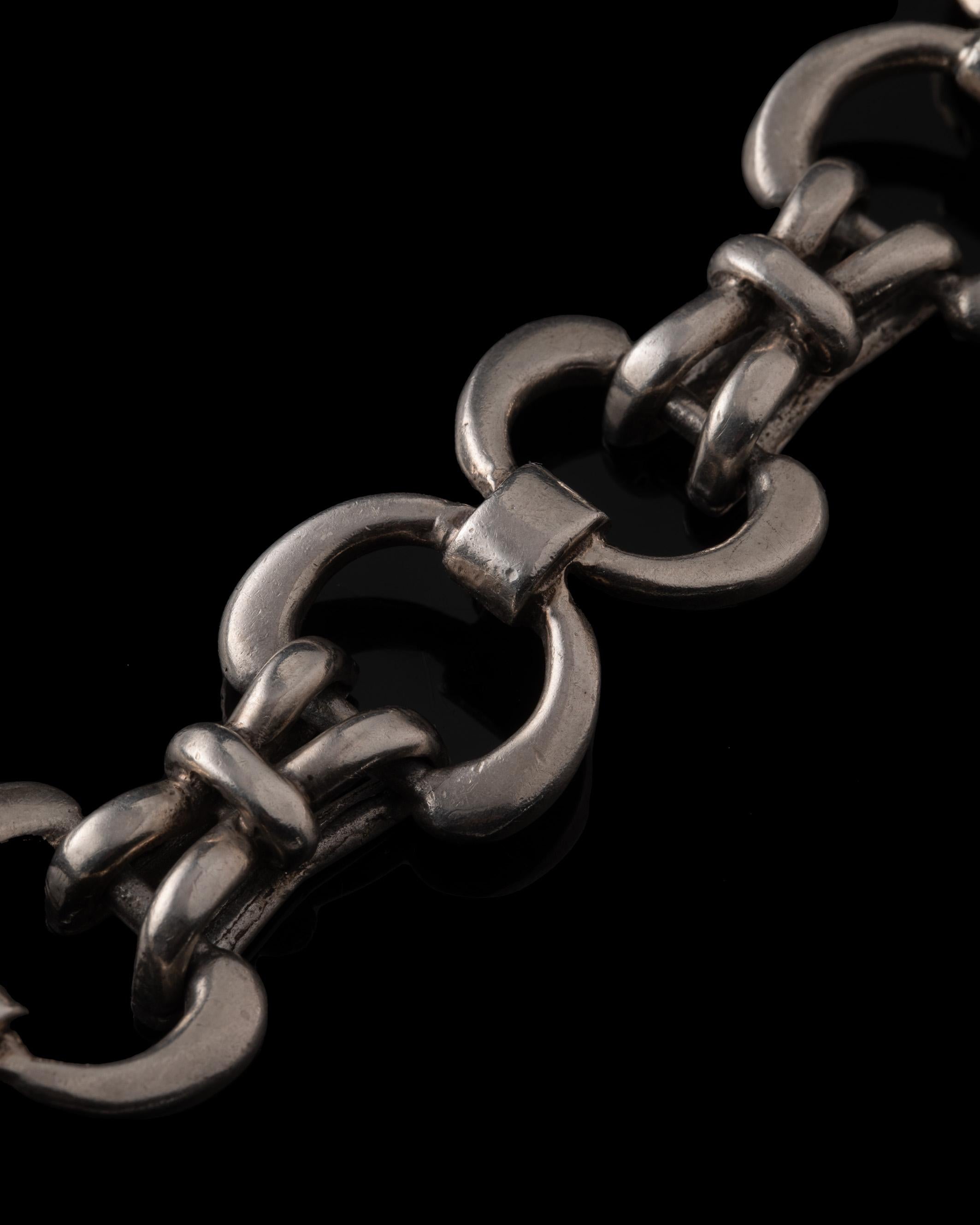 Vintage Gucci Bracelet Made in Silver For Sale at 1stDibs