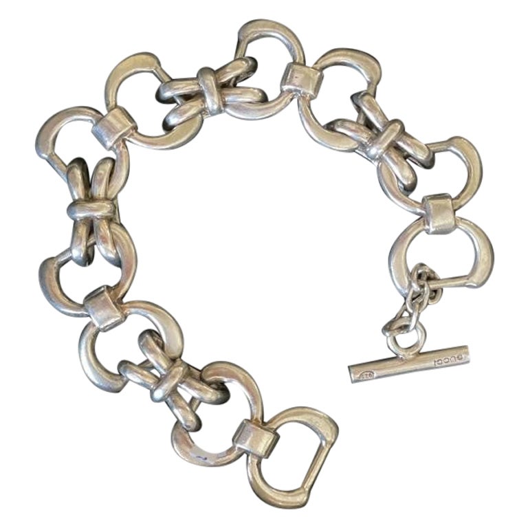 Bracciale Gucci vintage in argento in vendita