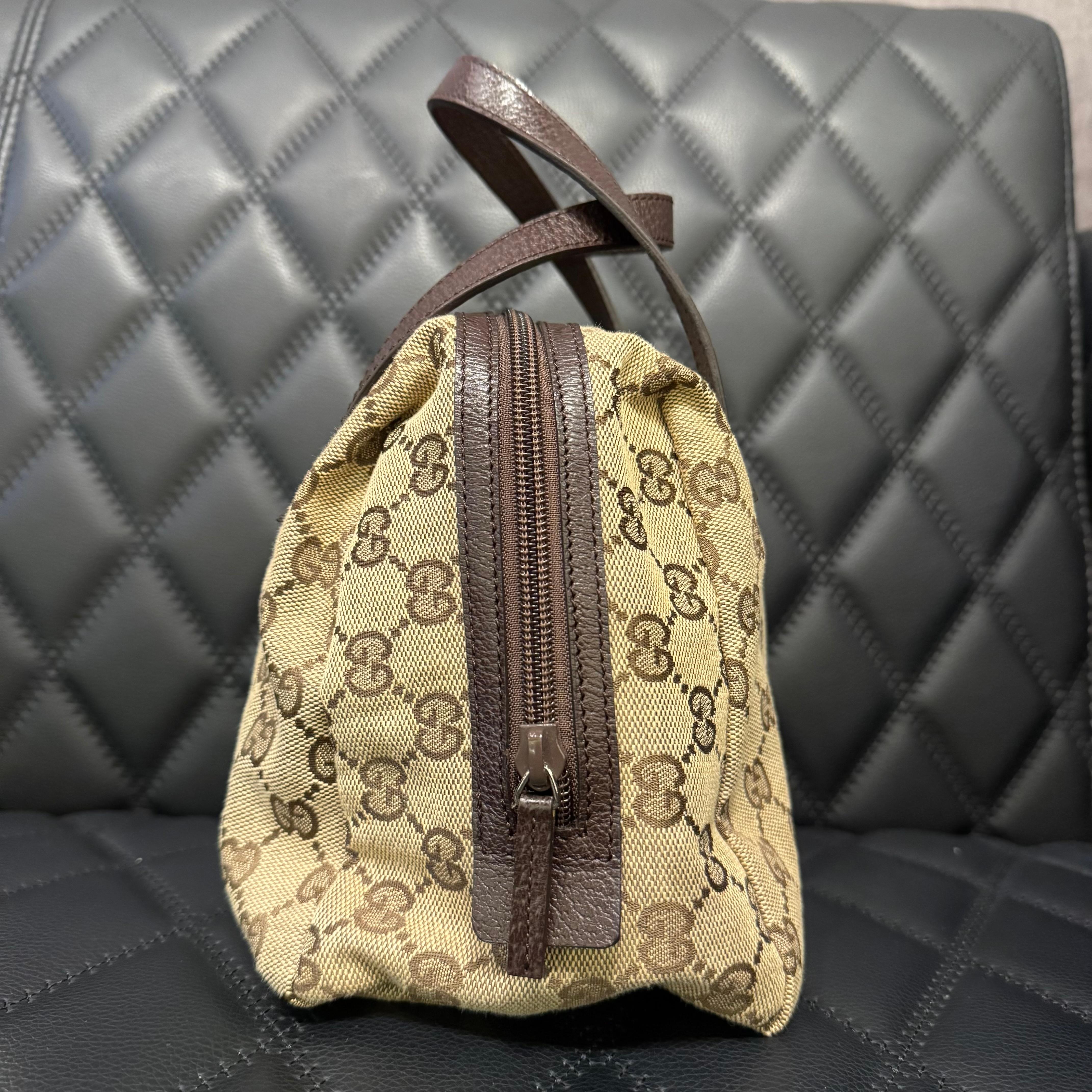 Vintage Gucci Brown GG Canvas Mini Tofu Tote en vente 5