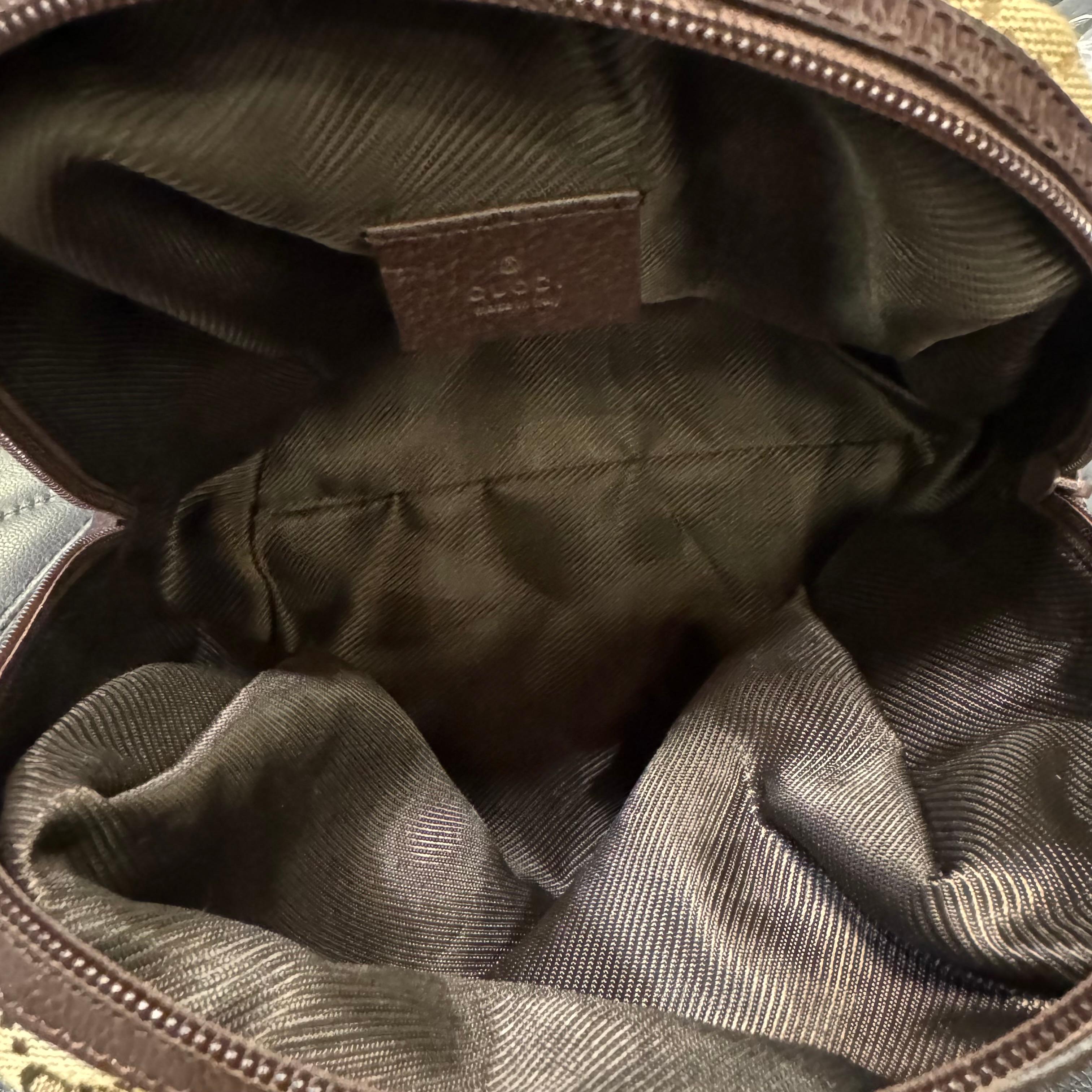 Vintage Gucci Brown GG Canvas Mini Tofu Tote Unisexe en vente