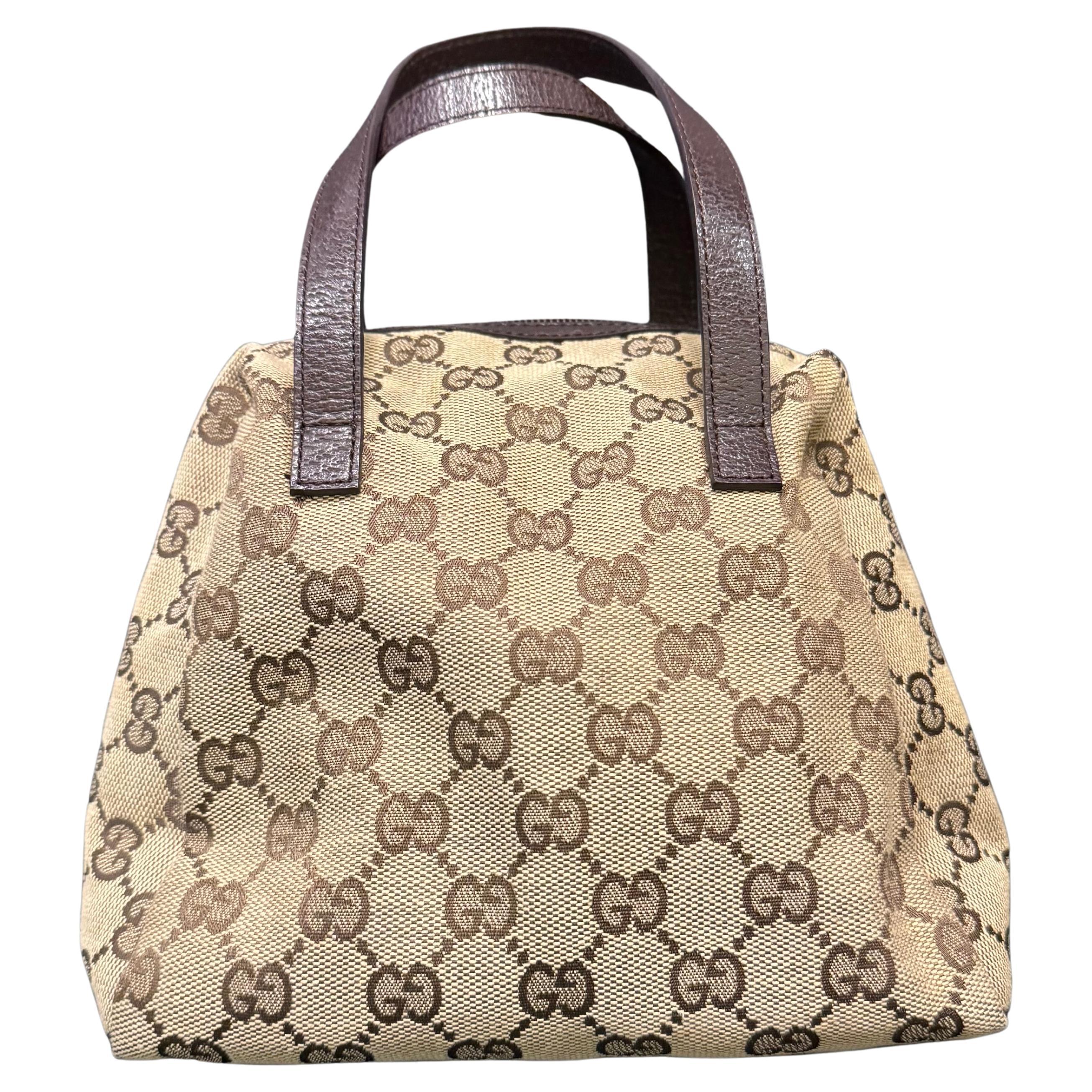 Vintage By di Gucci in tela marrone GG Mini Tofu Tote