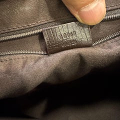 Vintage Gucci Brown GG Jackie Hobo Shoulder Bag