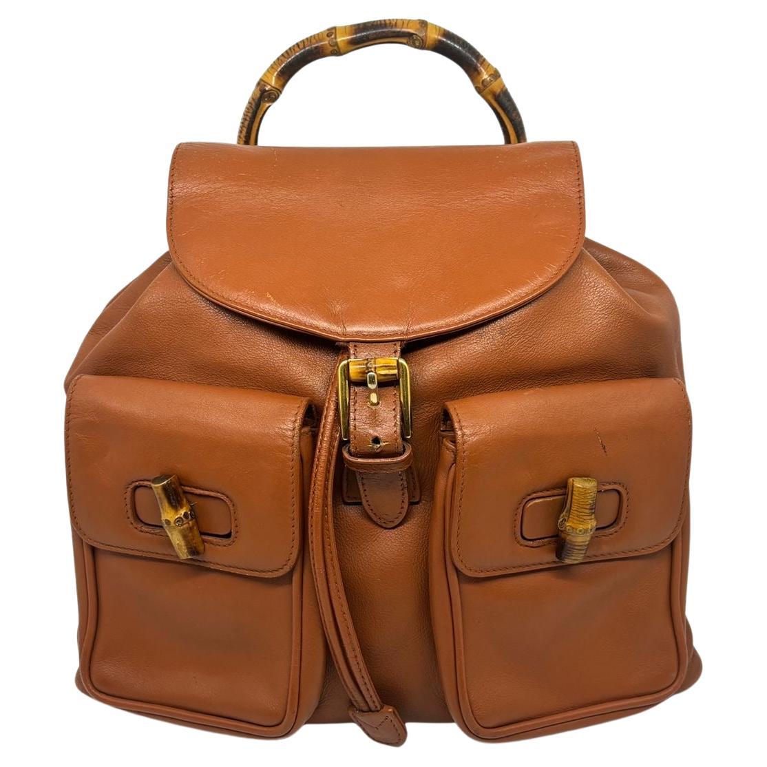 Gucci bamboo backpack vintage shop