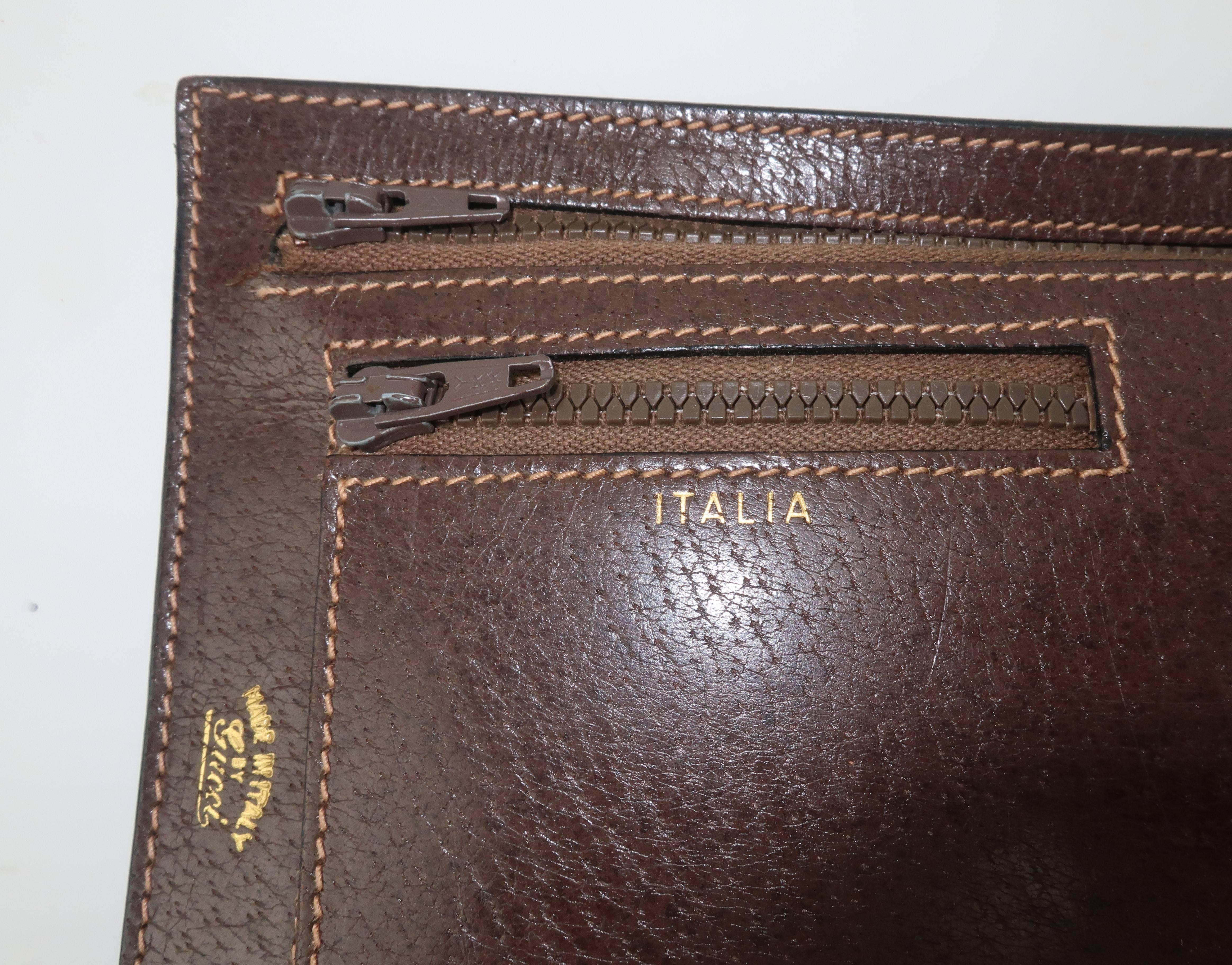vintage gucci wallet brown