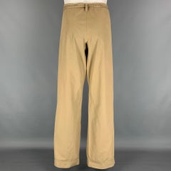 Vintage GUCCI by TOM FORD 2001 Size M Khaki Drawstring Wide Leg Pants