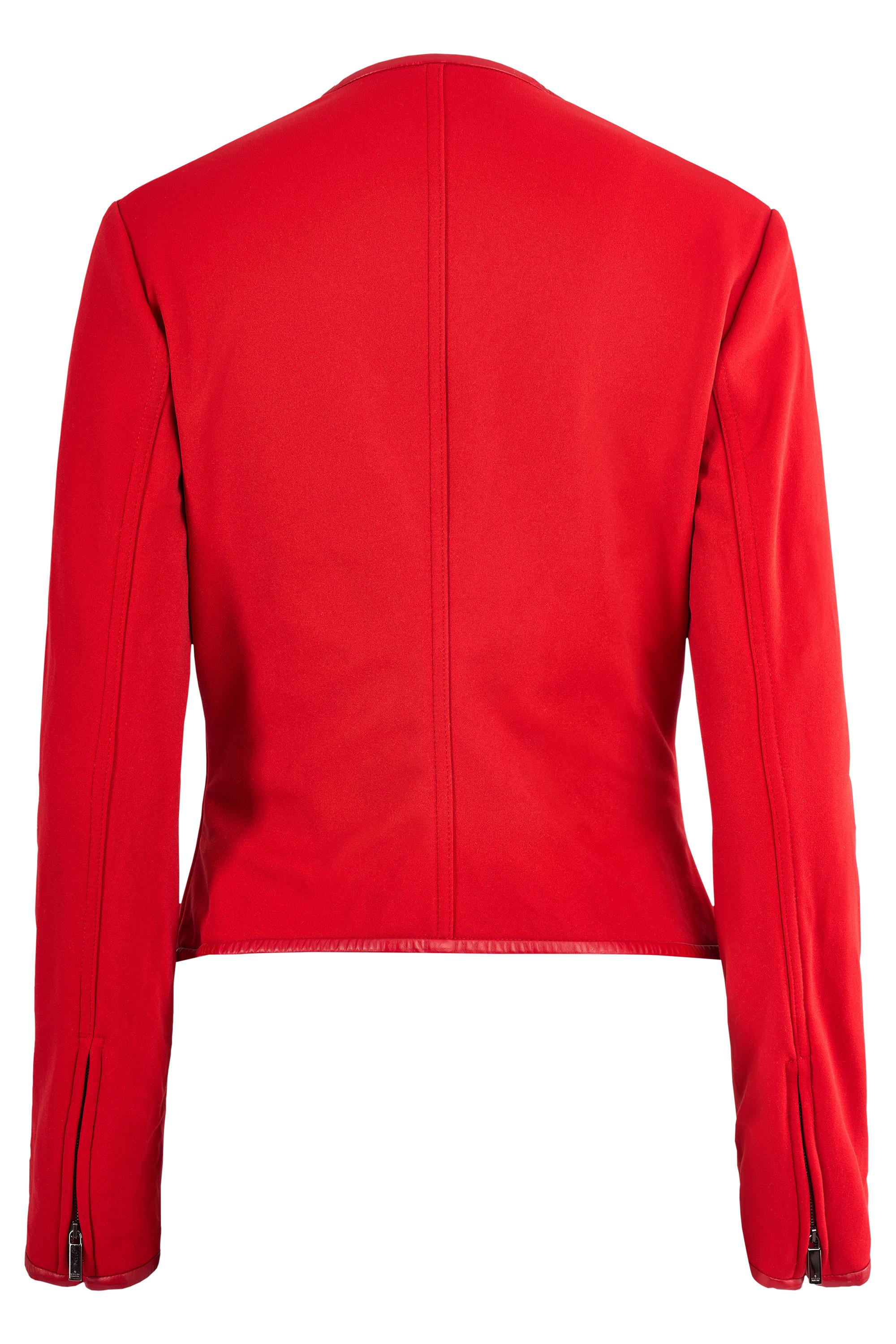 Vintage Gucci By Tom Ford A/W 1997 Red Wool Asymmetric Jacket (Veste asymétrique en laine rouge) Unisexe en vente