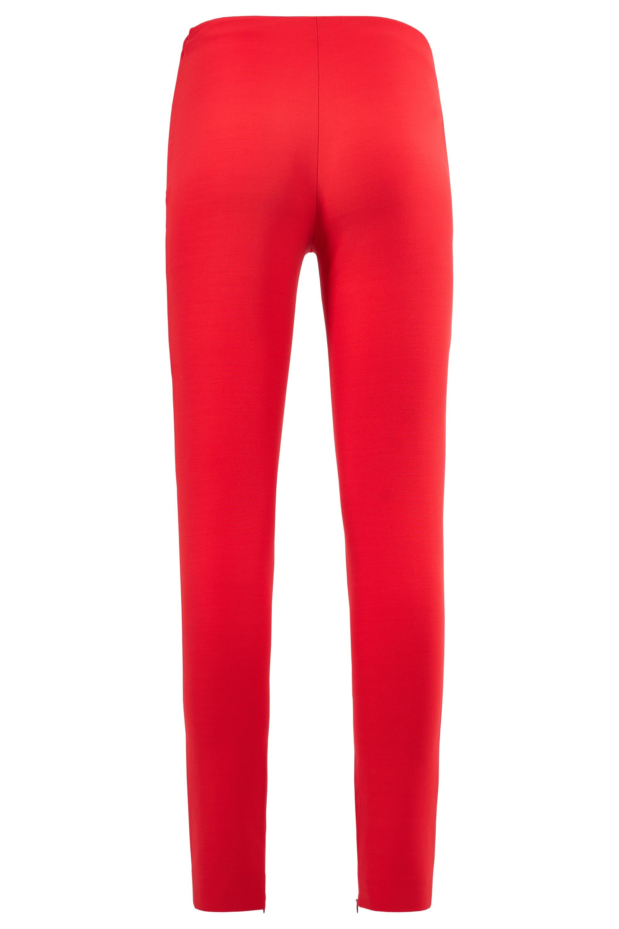 Vintage Gucci By Tom Ford A/W 1997 Red Wool Asymmetric Legging Excellent état - En vente à London, GB