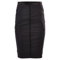Vintage Gucci By Tom Ford A/W 2003 Black Pencil Skirt (Jupe crayon noire)