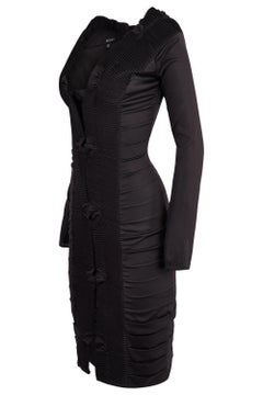 Vintage Gucci By Tom Ford F/W 2004 Runway Silk Plissé Dress