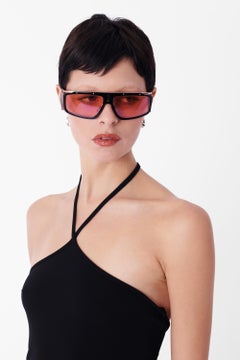 Vintage Gucci by Tom Ford S/S 1998 Black Halter Mini Dress