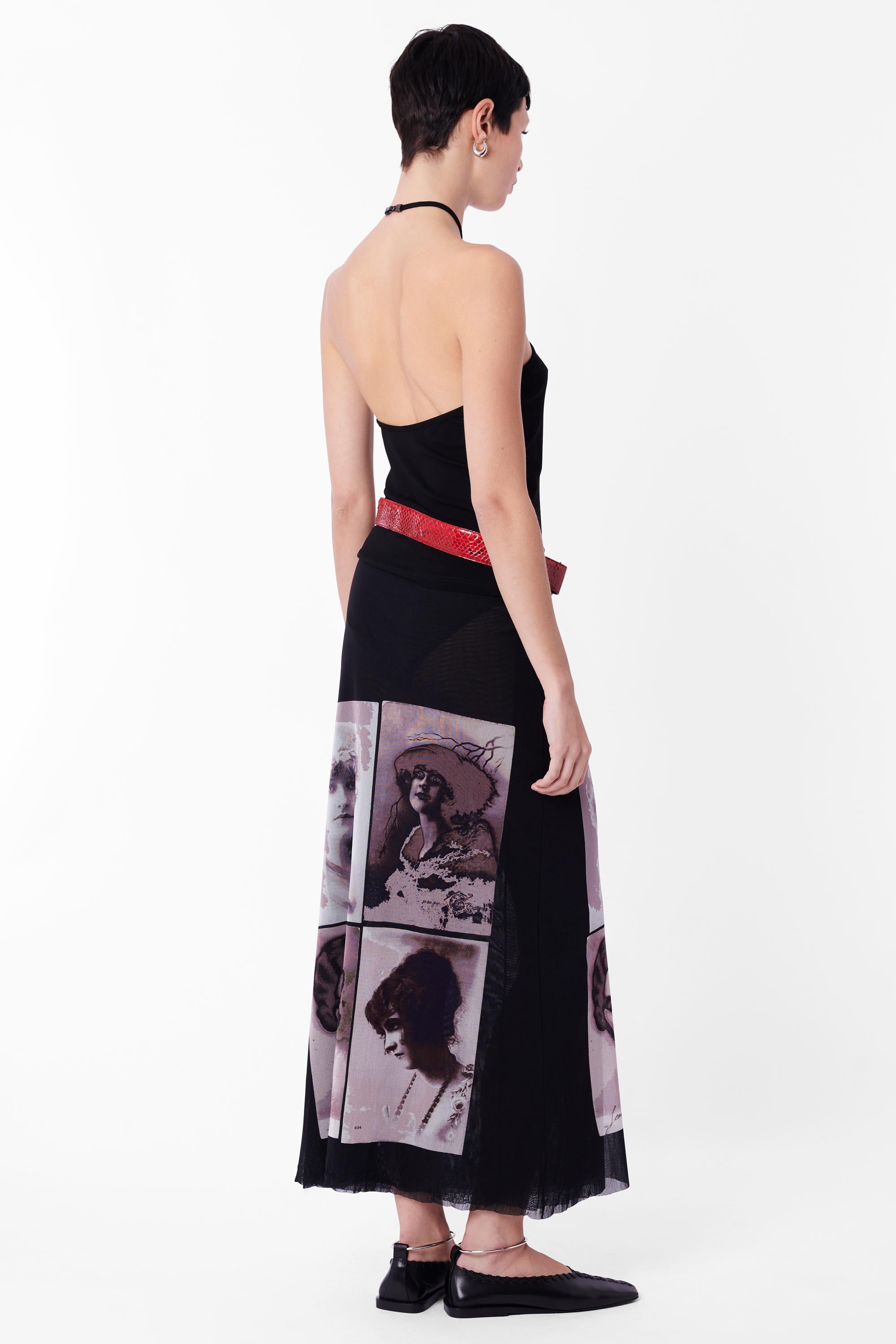 Vintage Tom Ford for Gucci Spring Summer 1998 Black Halter top . As seen on the runway. Features halterneck style,  buckle closure, low back and jersey bodycon fit. In excellent vintage condition.

Brand: Gucci
Color: Black
Size: UK 10
Modern Size: