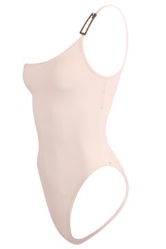 Vintage Gucci by Tom Ford S/S 1998 White One Shoulder Swimsuit