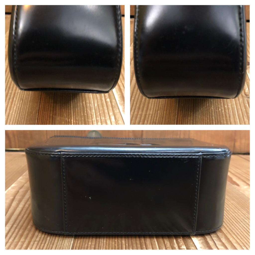 1990s Vintage GUCCI Mini Hobo Handbag Calfskin Leather Black 3