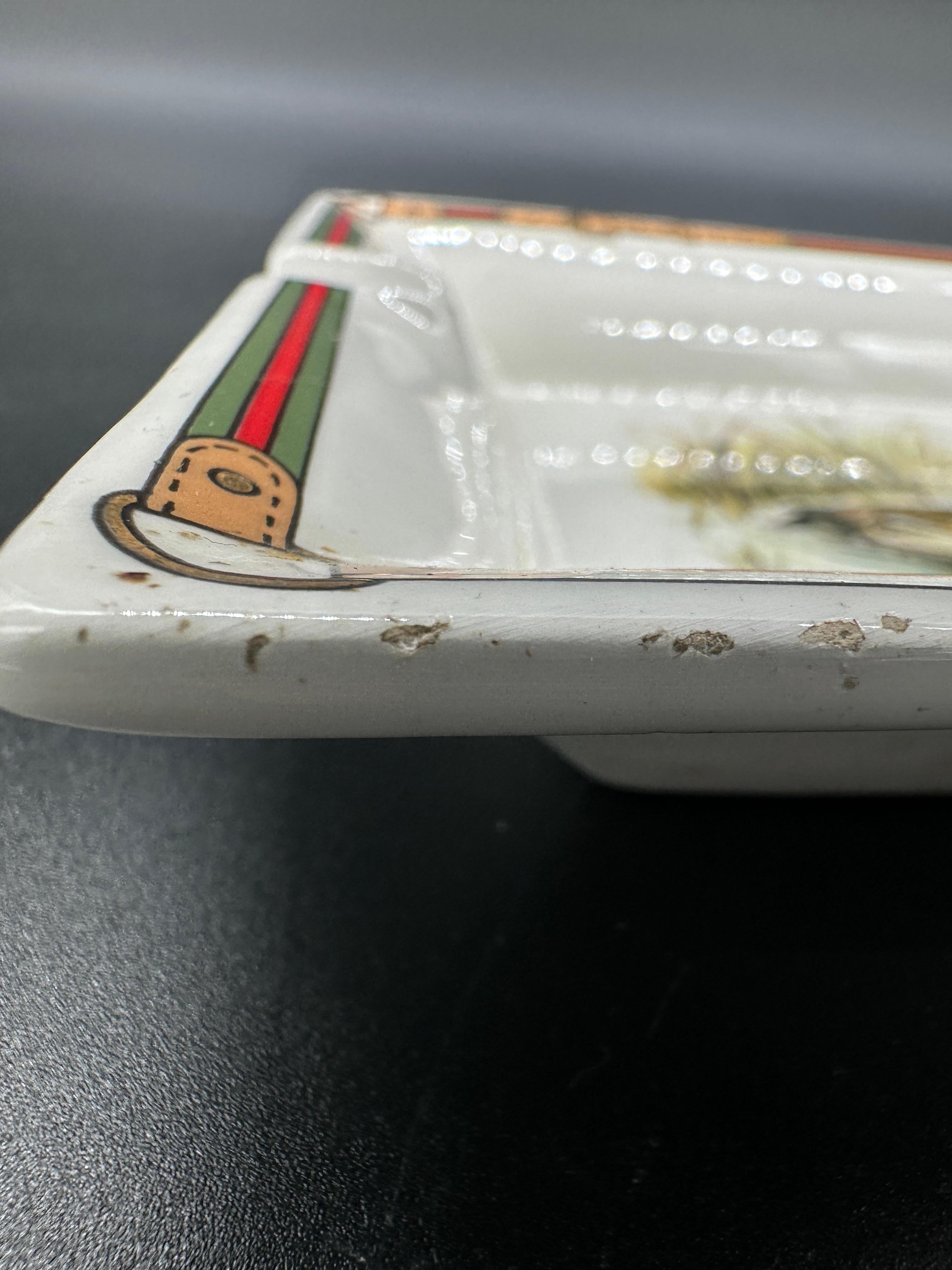 Cenicero de cerámica vintage Gucci años 80 Moderno de mediados de siglo en venta