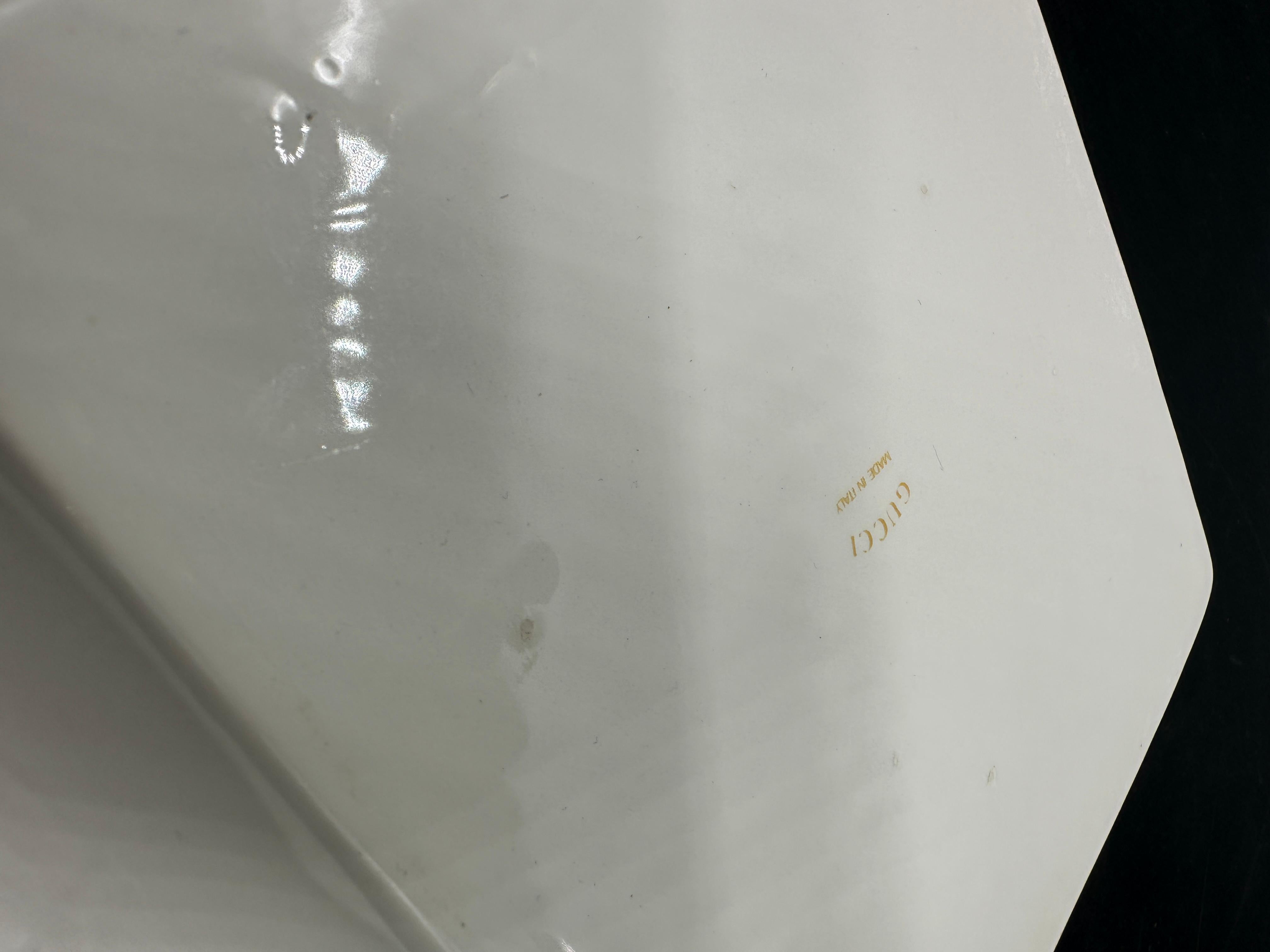 Cenicero de cerámica vintage Gucci años 80 en venta 1
