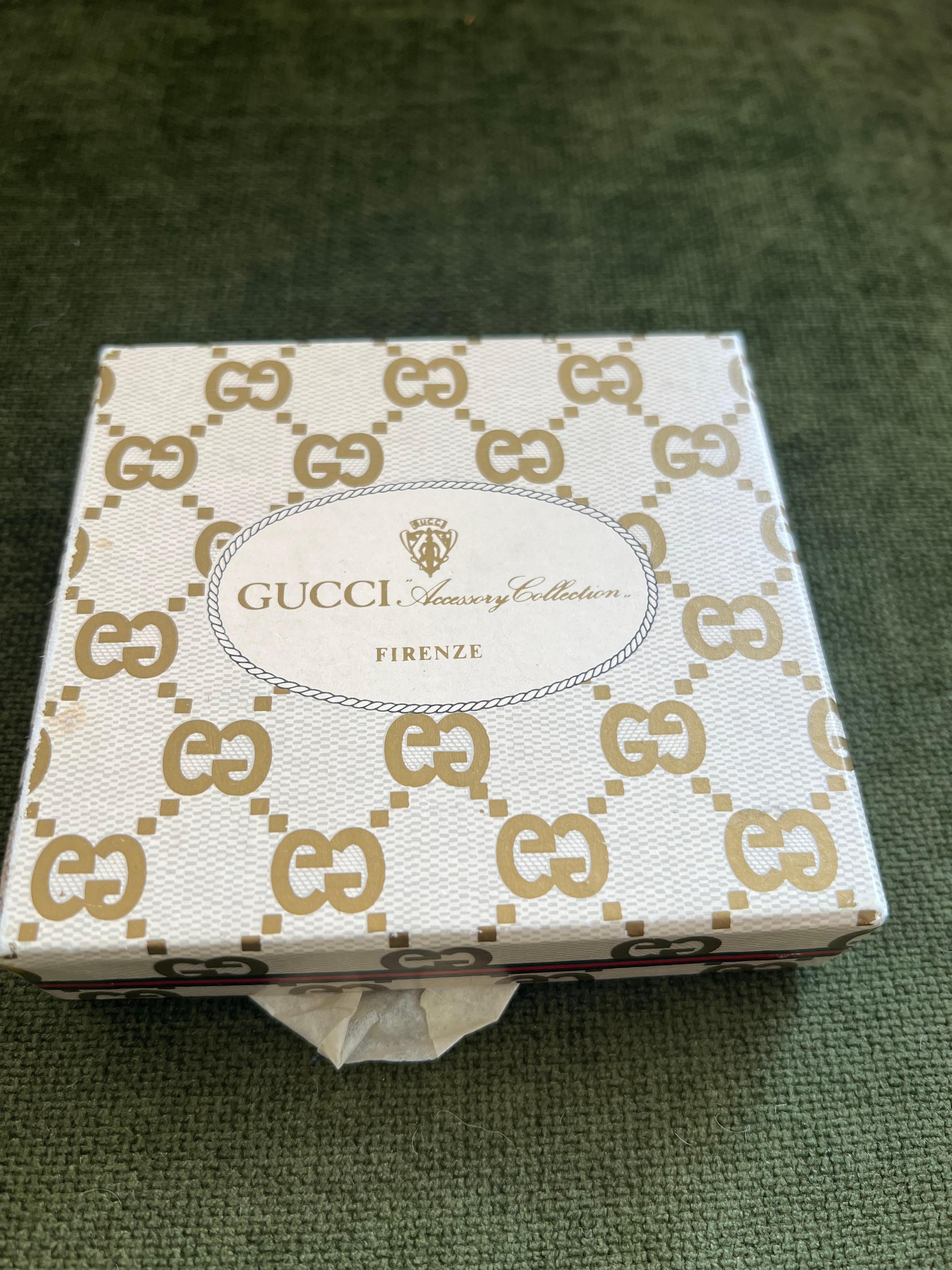 Vintage “Gucci” Chic Retro Cigarette Case, Circa 1980s Original Gucci Box Case 4