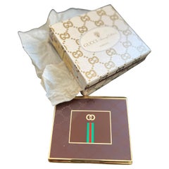 Vintage “Gucci” Chic Retro Cigarette Case, Circa 1980s Original Gucci Box Case