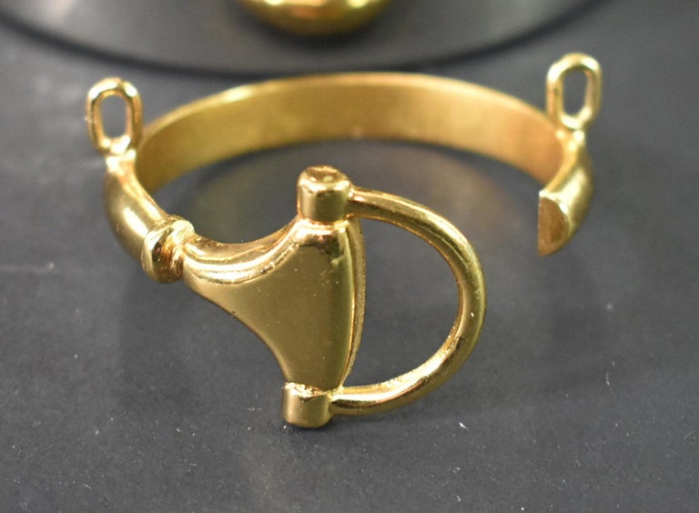 Vintage Gucci Chrome and Brass Wine Bottle Holder at 1stDibs