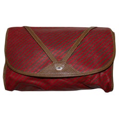 Used Gucci  Clutch Bag with Fold Over Front and Leather Detail