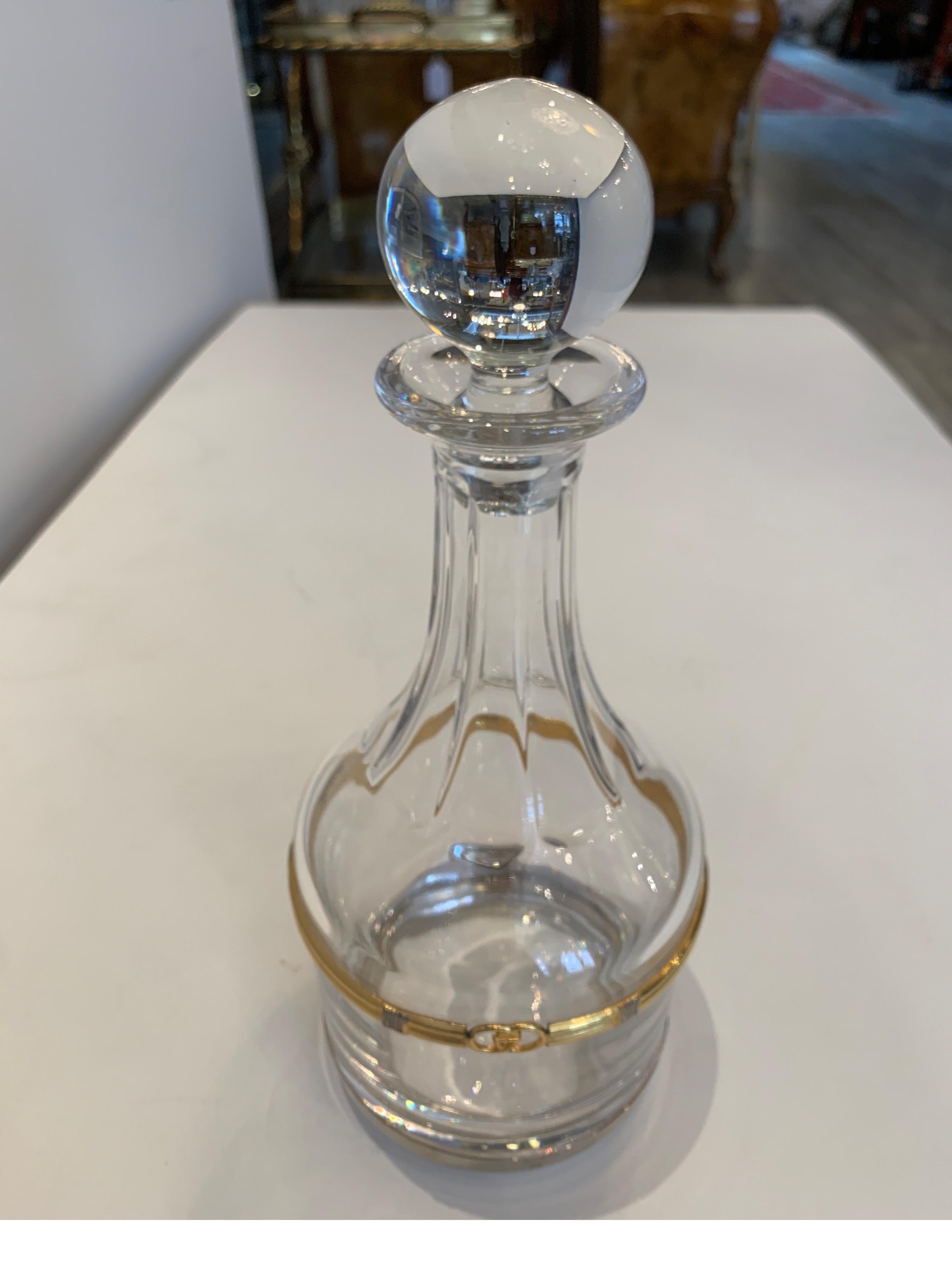 Mid-20th Century Vintage Gucci Crystal Decanter