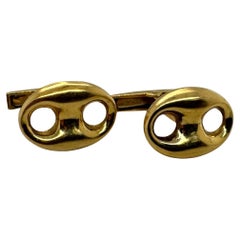 Vintage Gucci Cufflinks 18K Yellow Gold