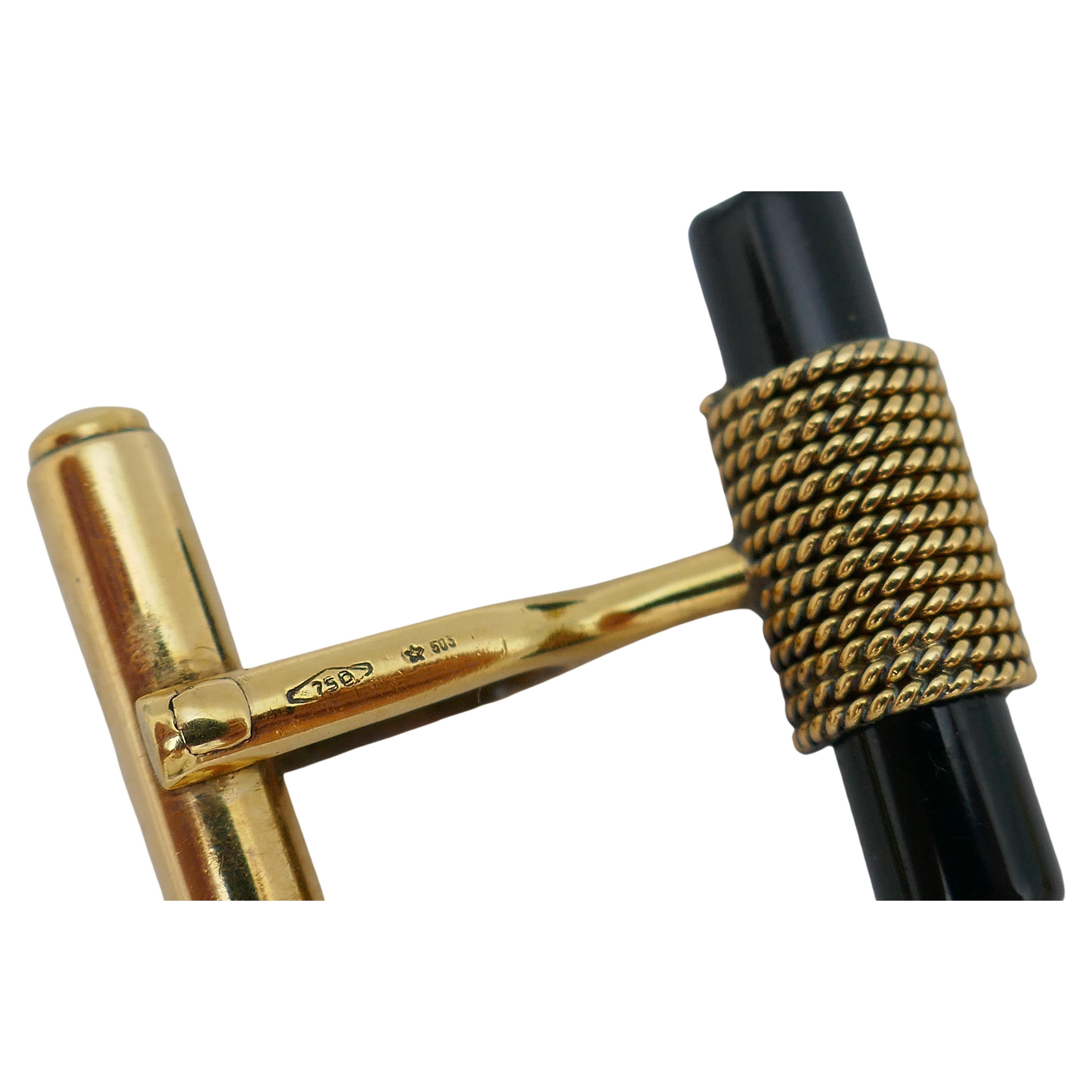 gucci gold cufflinks