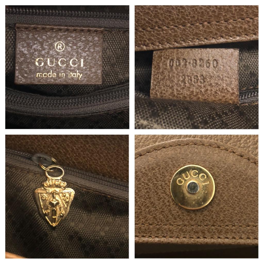 Vintage GUCCI Diana Tote Sac à main en bambou Cuir Brown/Green (Medium) en vente 1