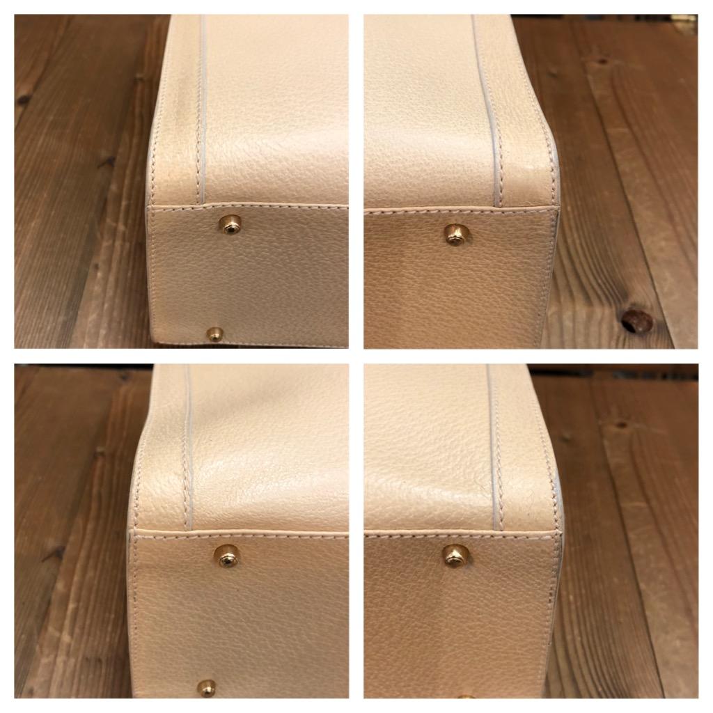Vintage GUCCI Diana Tote Bamboo Tote Bag Leather Ivory (Medium) 3