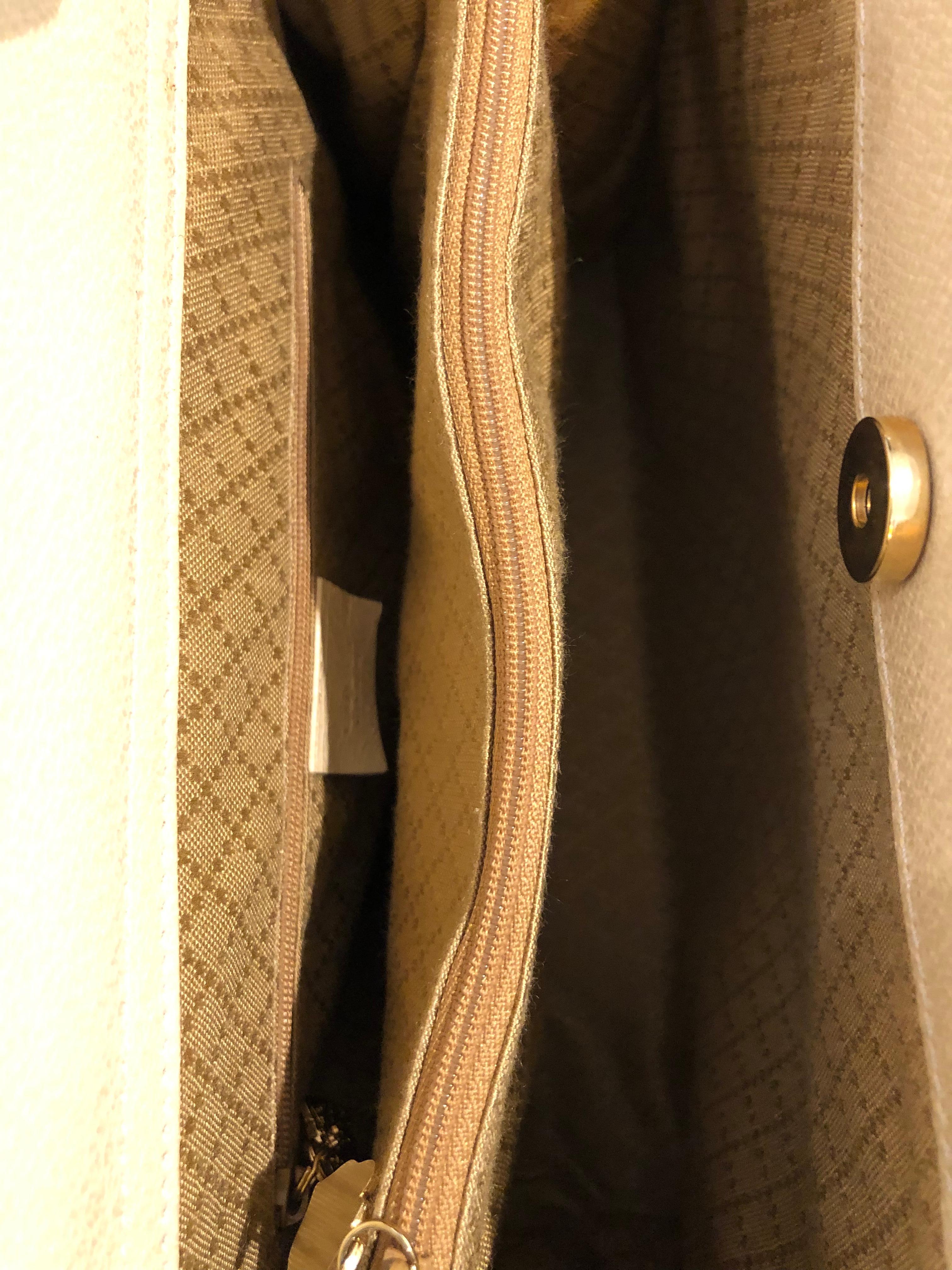 Vintage GUCCI Diana Tote Bamboo Tote Bag Leather Ivory (Medium) 5