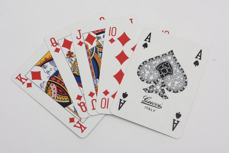 Vintage Gucci Playing Cards, 1970s Italy