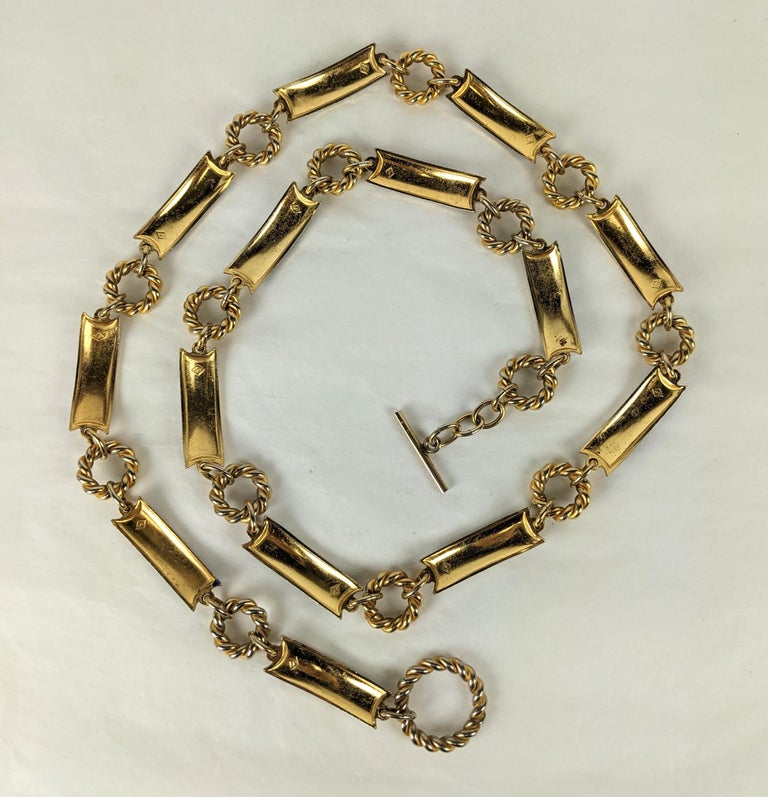 Vintage Gucci Enamel Link Belt For Sale at 1stDibs | gucci  display picture 3