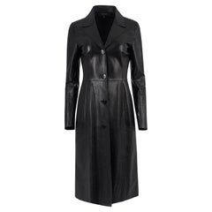 Vintage Gucci F&F Vintage 1996 Long Leather Coat