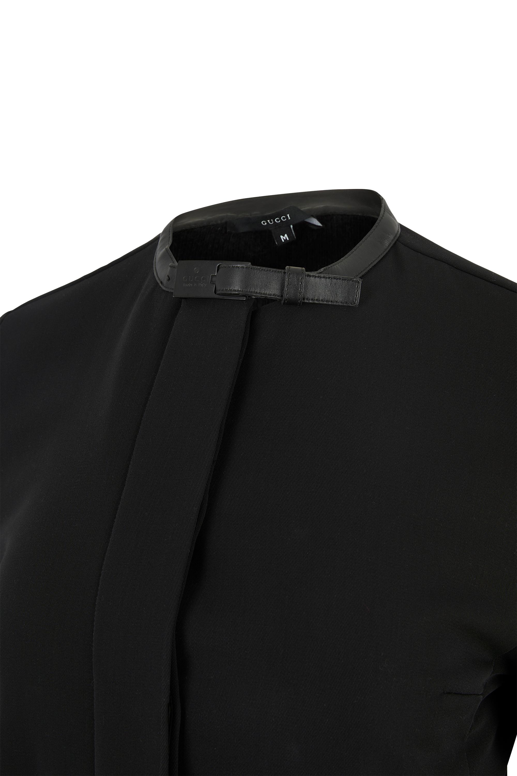 Vintage Gucci F/W 1999 Schwarz Wolle Schnalle Jacke im Zustand „Hervorragend“ im Angebot in London, GB