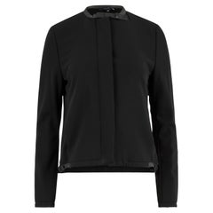 Vintage Gucci F/W 1999 Schwarz Wolle Schnalle Jacke