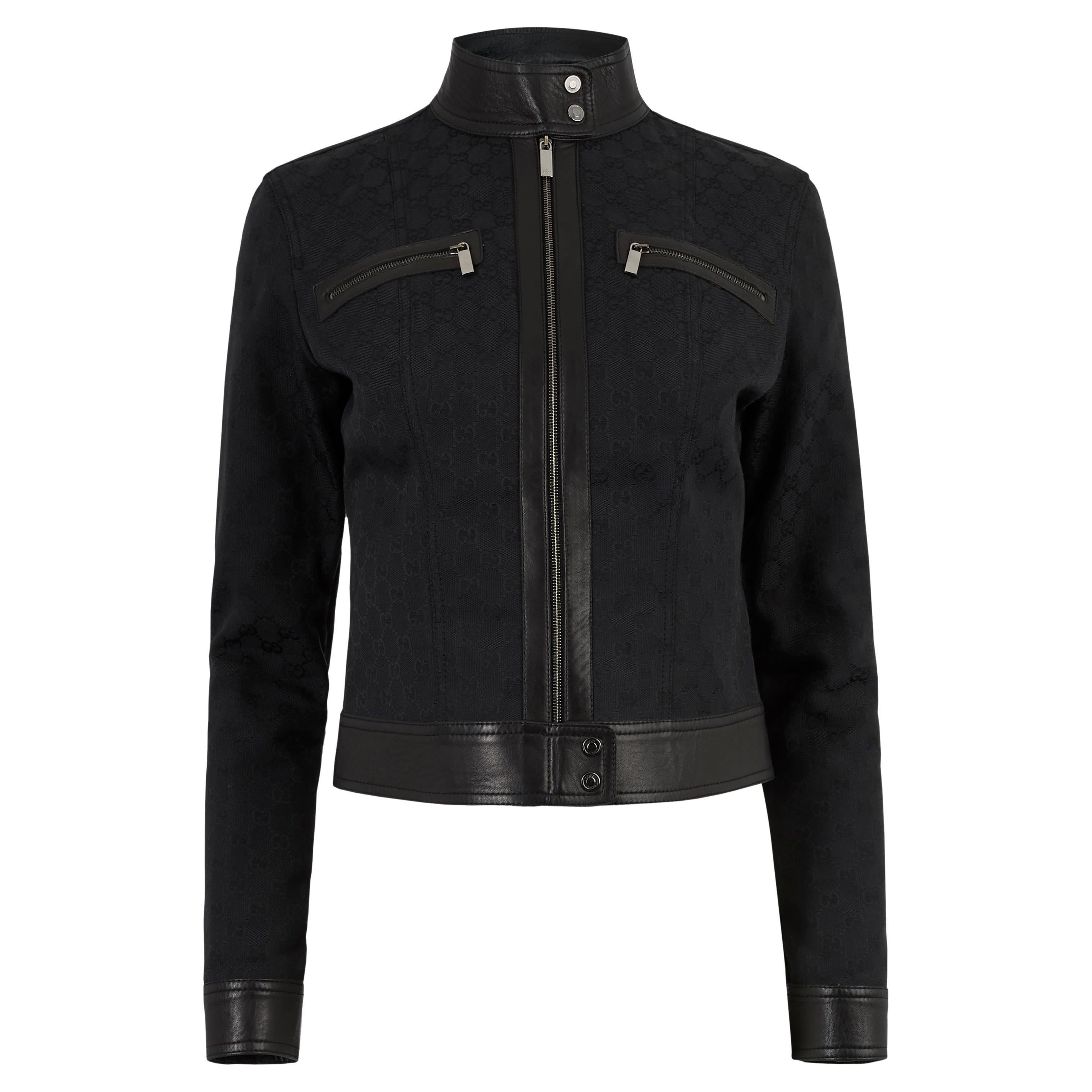 Vintage Gucci F/W 2000 Black Monogram Jacket