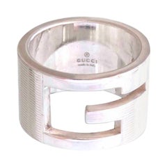 Vintage Gucci G Ring Silver