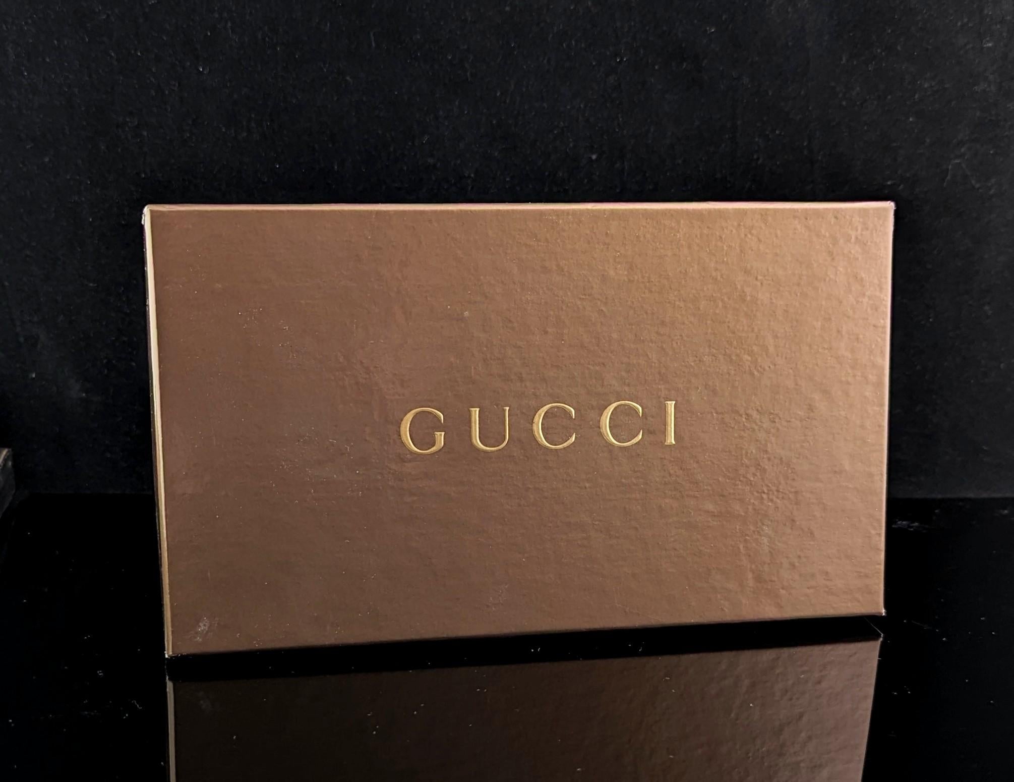 Women's Vintage Gucci GG monogram ladies purse, boxed 