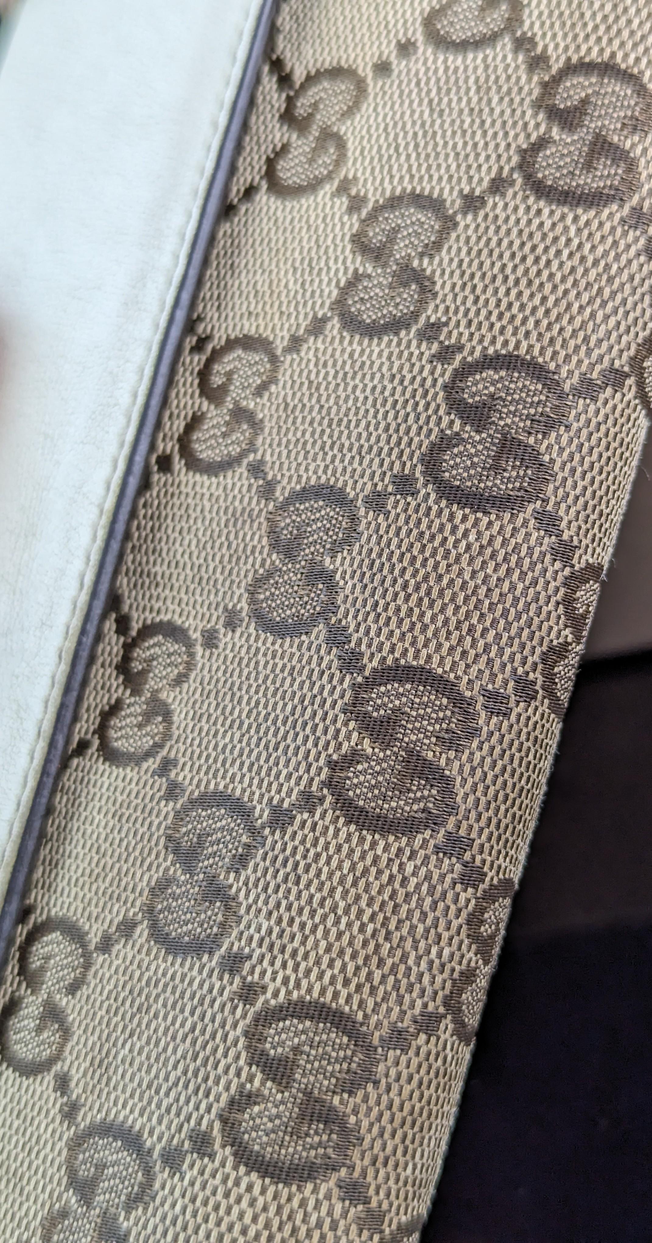 Vintage Gucci GG Monogramm-Damenhandtasche, kastenförmig  3