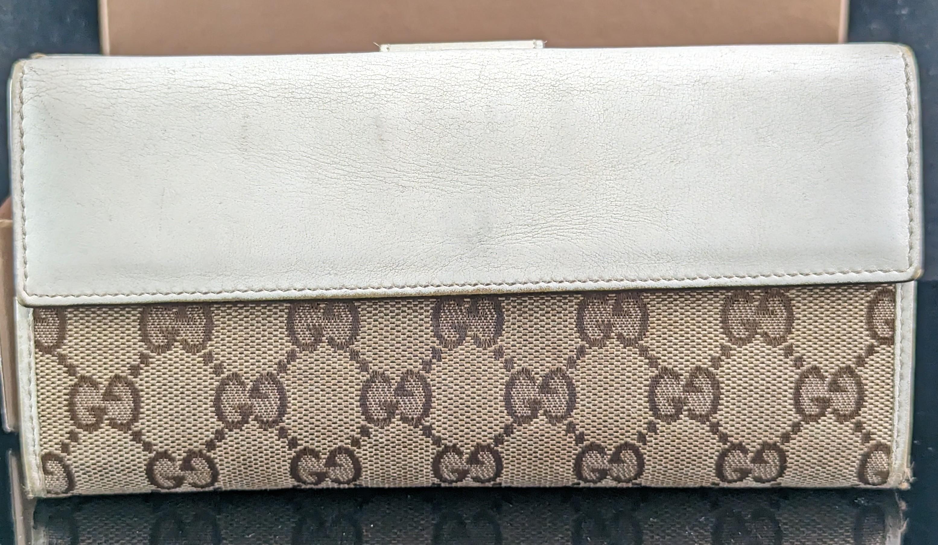 Vintage Gucci GG Monogramm-Damenhandtasche, kastenförmig  5