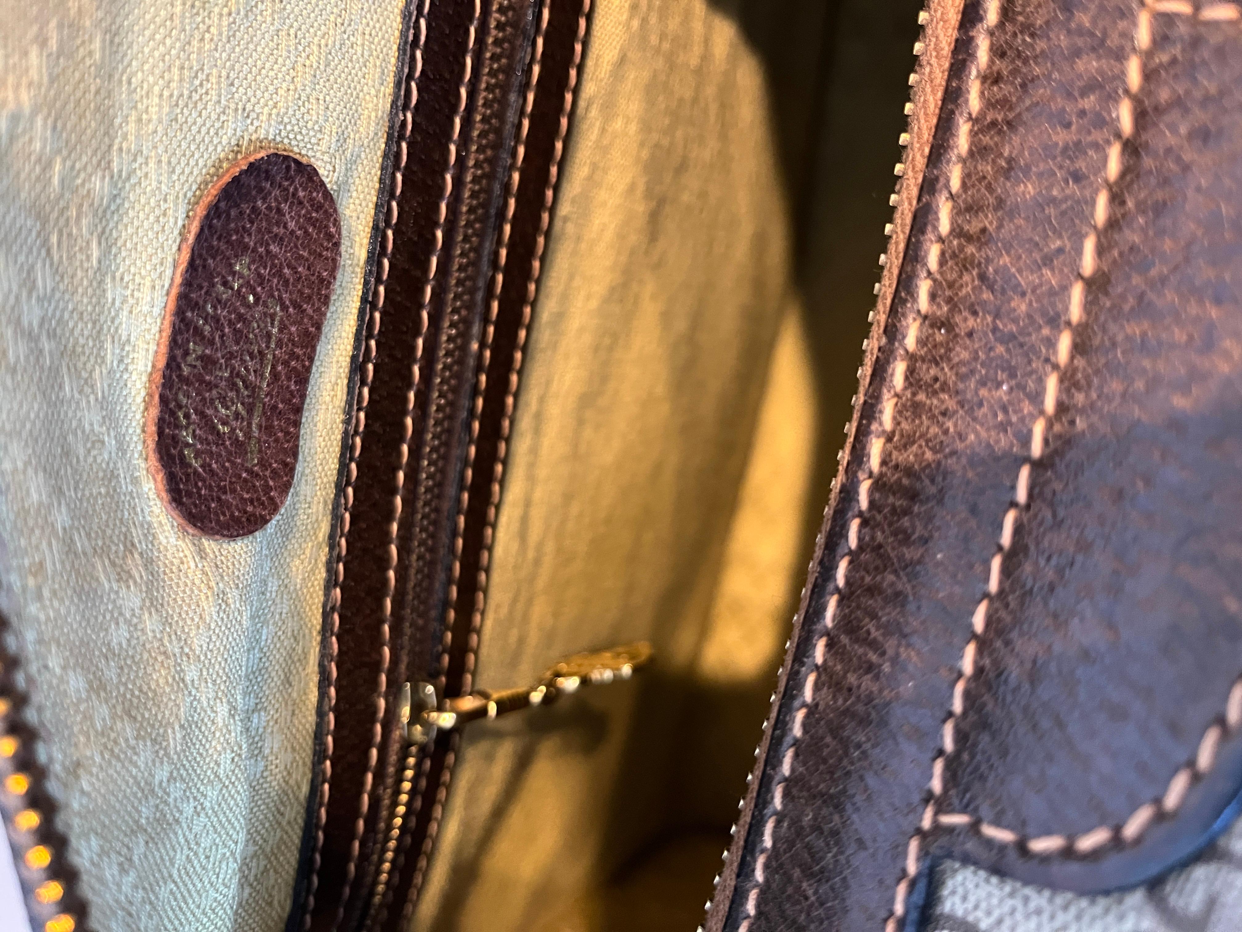 Vintage GUCCI GG PLUS Boston Bag 1970s 7