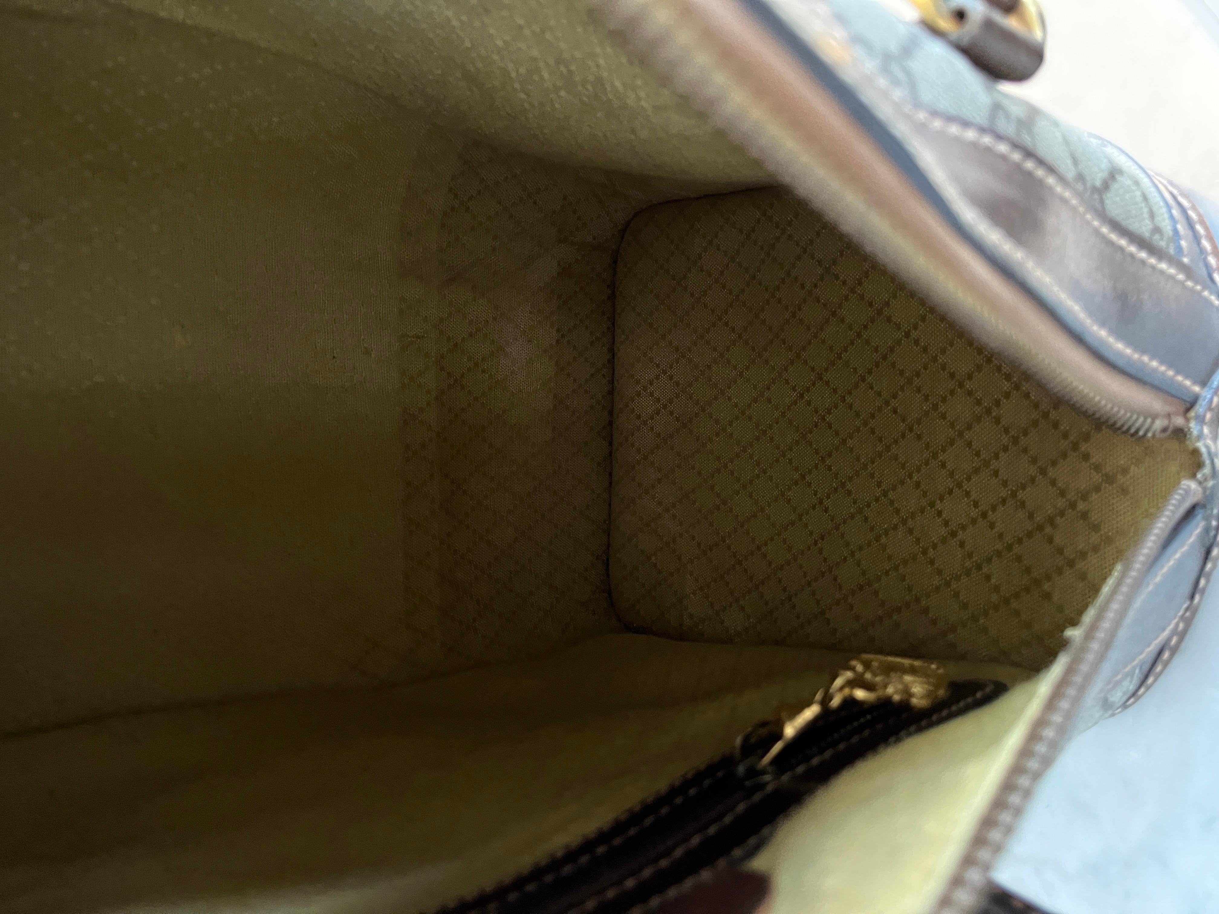 Vintage GUCCI GG PLUS Boston Bag 1970s 8