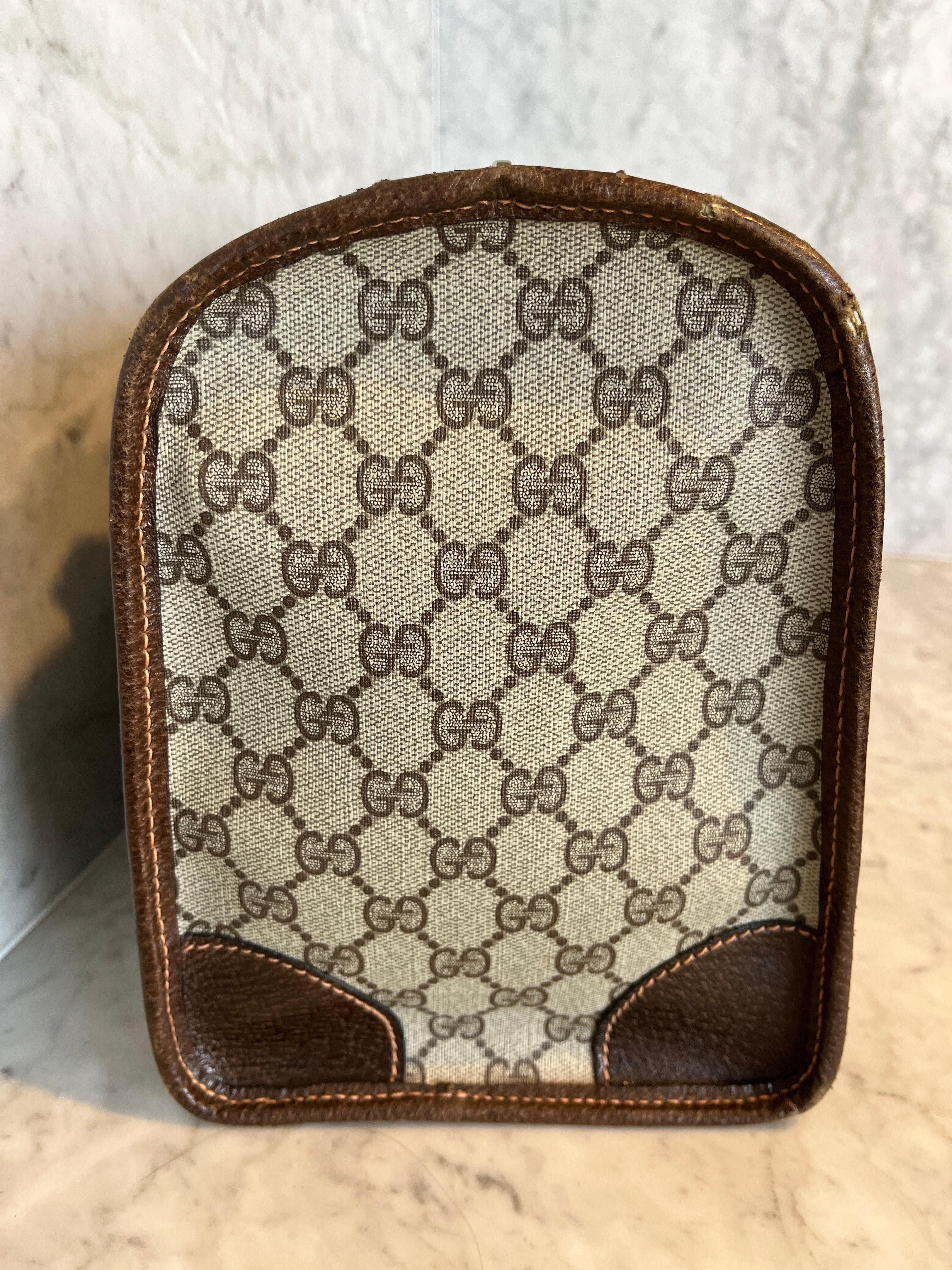 Vintage GUCCI GG PLUS Boston Bag 1970s 3