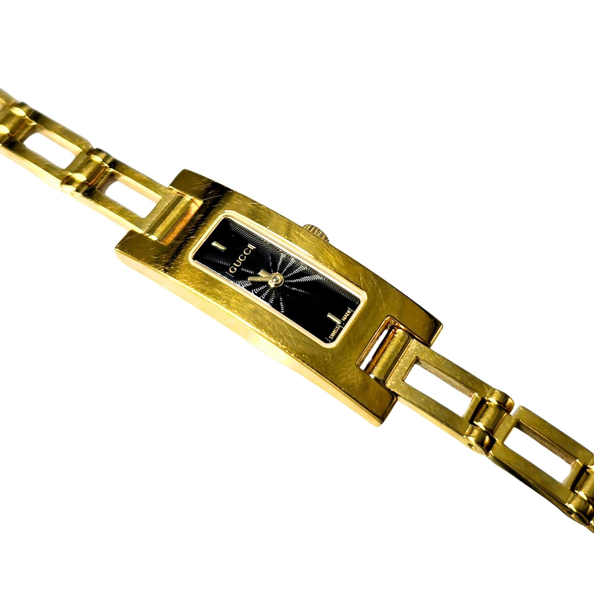 vintage gucci gold bracelet watch